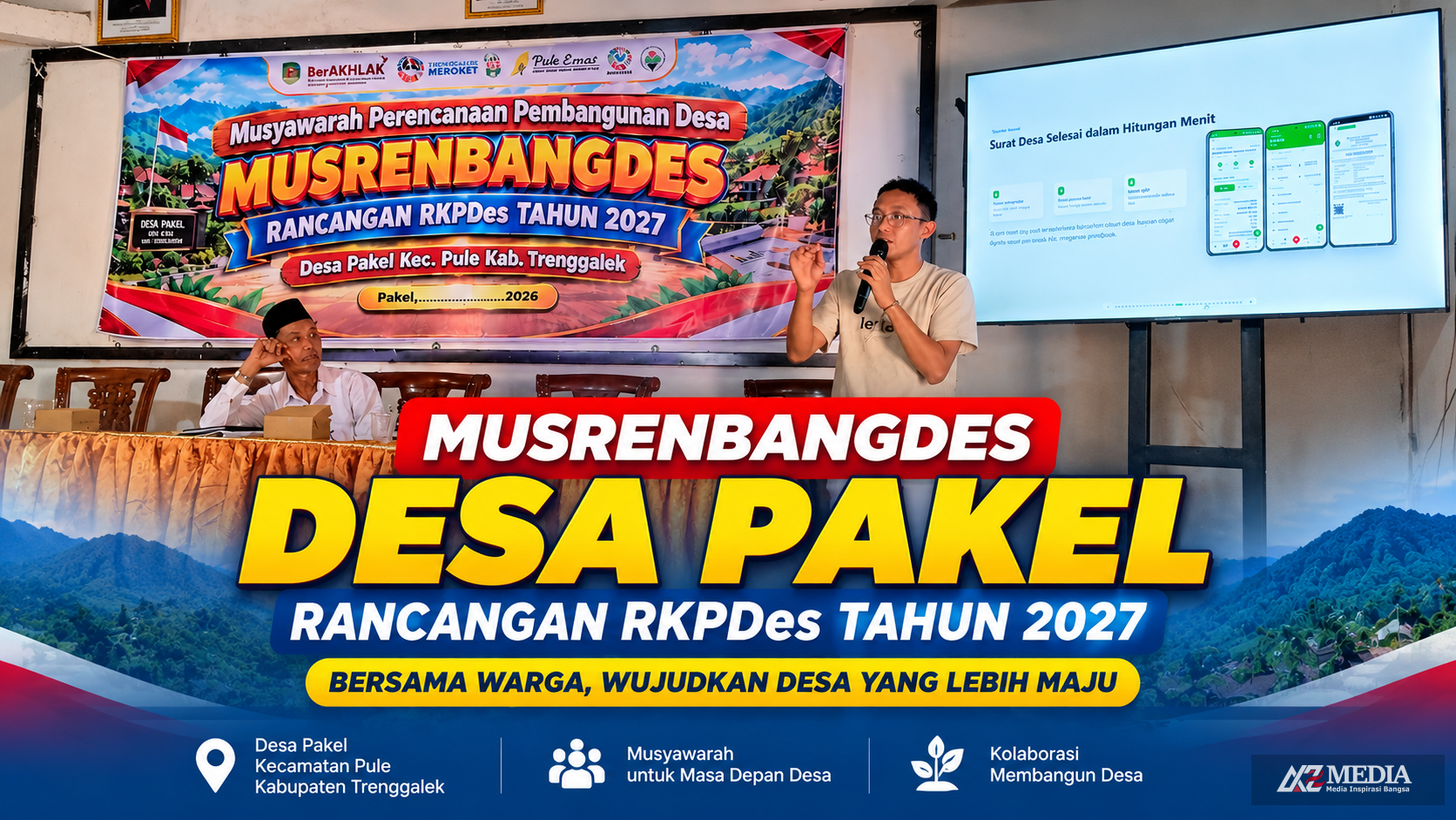 Desa Pakel Gelar Musrenbangdes RKPDes 2027, TERAZ DESA Diperkenalkan sebagai Solusi Layanan Digital Desa