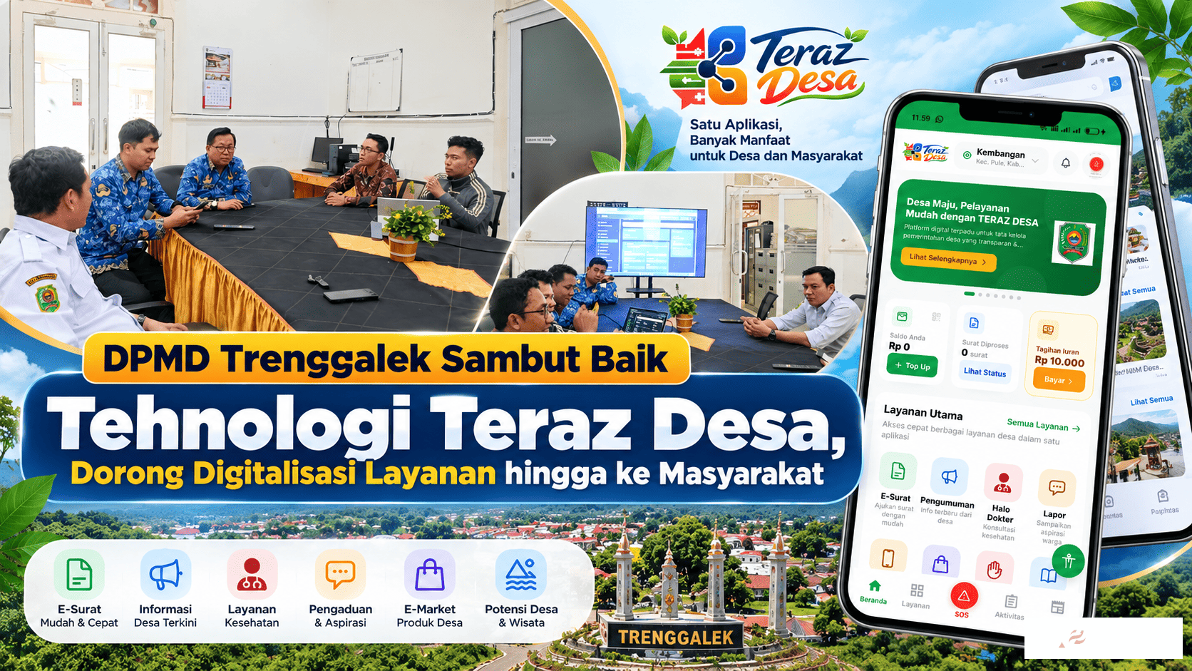 DPMD Trenggalek Sambut Baik Tehnologi Teraz Desa, Dorong Digitalisasi Layanan hingga ke Masyarakat