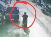 IMG 6321 Senggol Pintu Mobil yang Terbuka, Pemotor Tewas Disambar Truk di Kediri