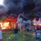 kebakaran gudang alat rumah tangga Tulungagung Kebakaran Hebat Melahap Gudang Perkakas Rumah Tangga Warga Tulungagung