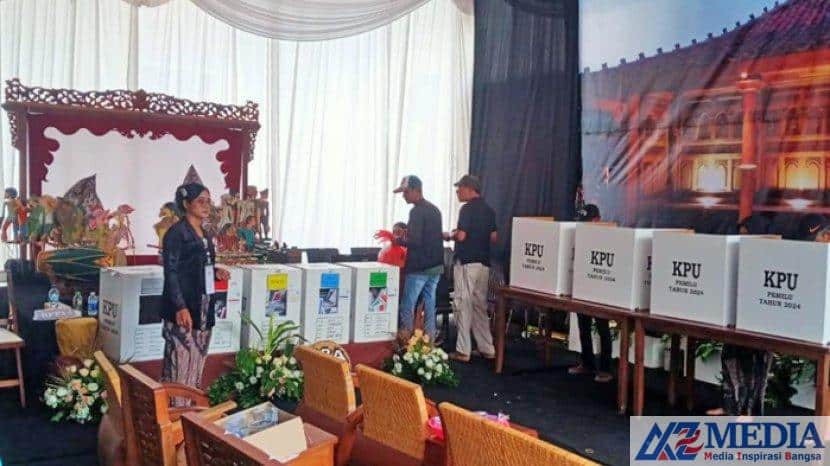 Suasana Pemilu 2024 di TPS 002 Adu Kreatif TPS Unik di Desa Tanjungsari Tulungagung