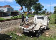 pikap disambar kereta api malabar di perlintasan tanpa palang pintu tulungagung 43 Kronologi Kecelakaan Kereta Api di Rejotangan Tulungagung