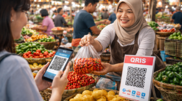 Dari Tunai ke Nontunai: Pedagang  Pasar di Tulungagung Mulai  Andalkan QRIS