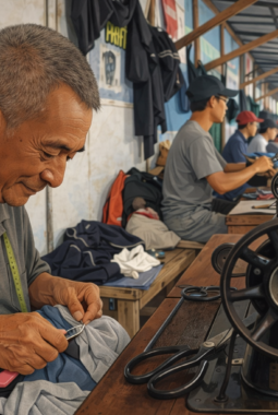 Ekonomi Mikro Tetap Berputar: Jasa Permak Kenayan Tulungagung Masih Ramai