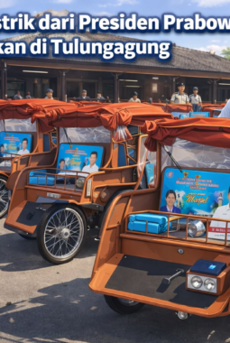 Sebanyak 200 Becak Listrik dari Presiden Prabowo Akan Disalurkan di Tulungagung